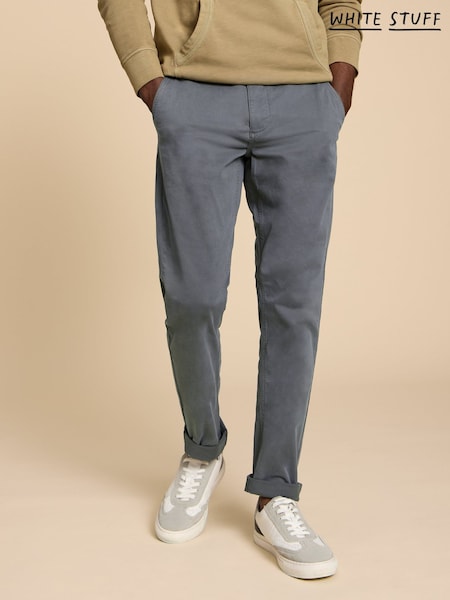 White Stuff Grey Sutton Organic Chino Trousers (A85752) | €71