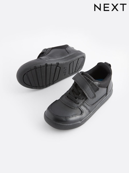 Negru - Elastic Lace School Trainers (A86233) | 134 LEI - 194 LEI