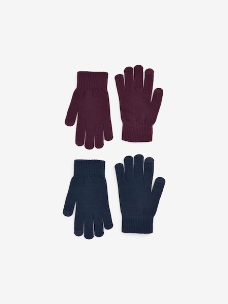 Navy/Red Magic Touchscreen Gloves 2 Pack (A86390) | €7