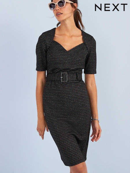 Check Ponte Midi Dress (A86461) | €22