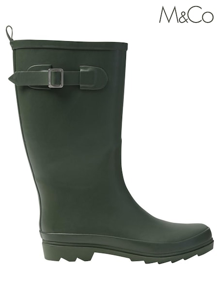 M&Co Green Plain Wellington Boots (A86875) | €10