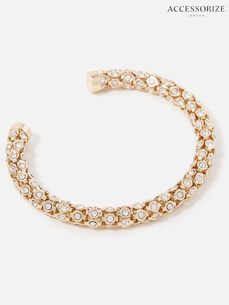 Accessorize Gold Tone Pastel Pop Crystal Cuff Earrings (A87464) | €13
