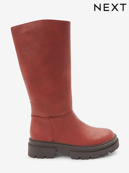 Chestnut Brown Tall Chunky Boots (A87604) | € 16 - € 19