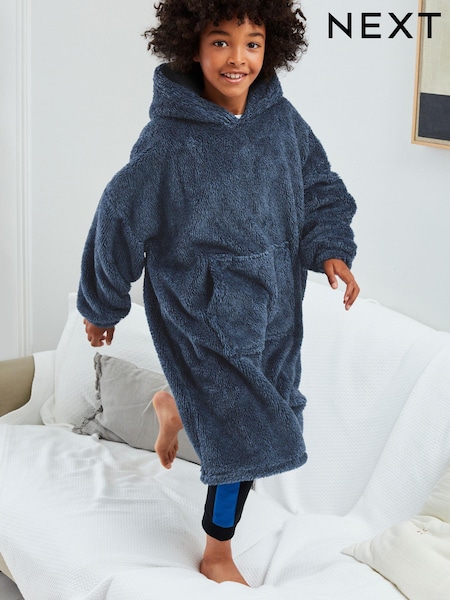 Navy Soft Touch Fleece Hooded Blanket (3-16yrs) (A87713) | €17 - €23