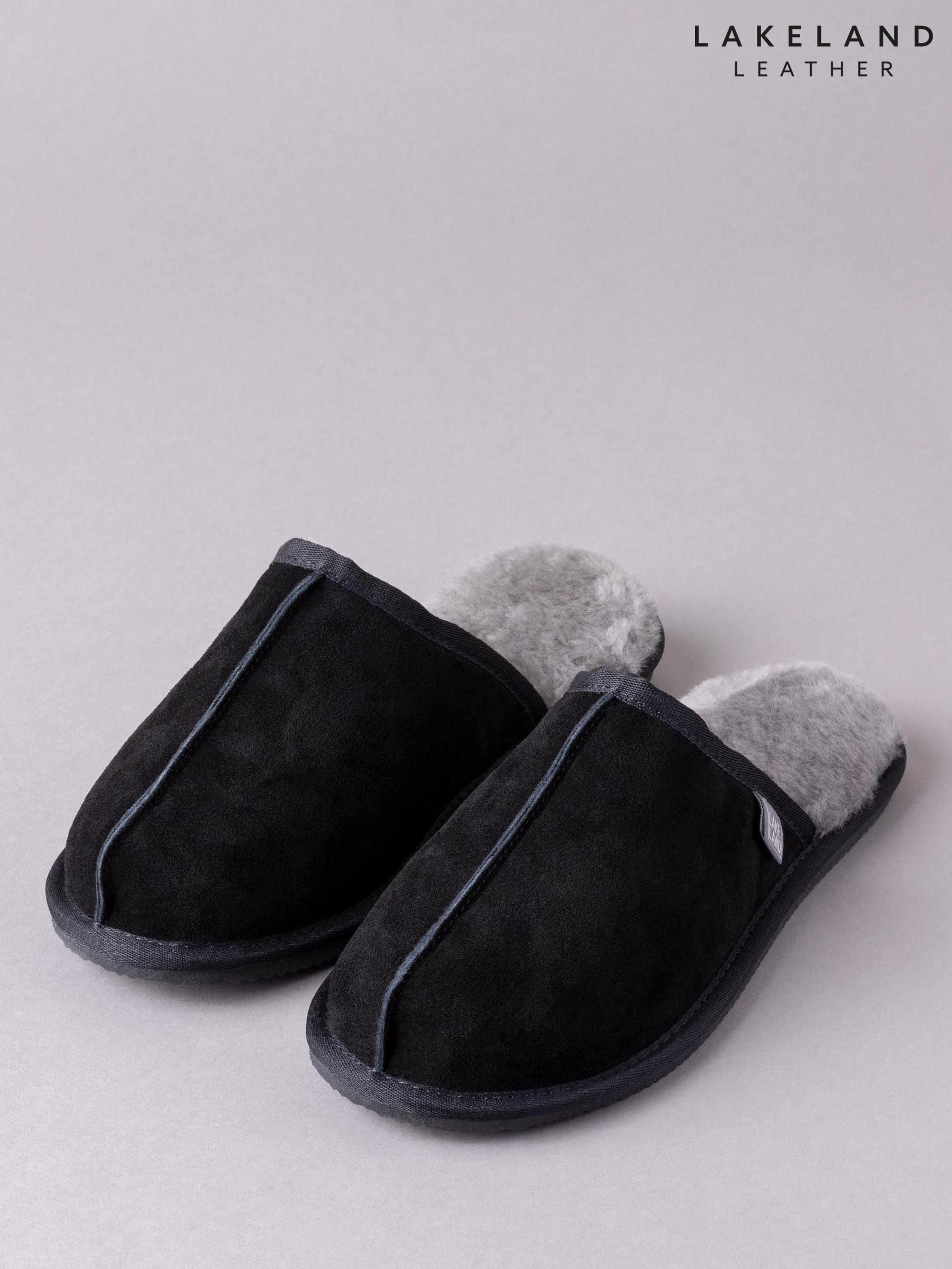 Men s Slippers Lakeland Leather Black Mules Footwear Next Luxembourg