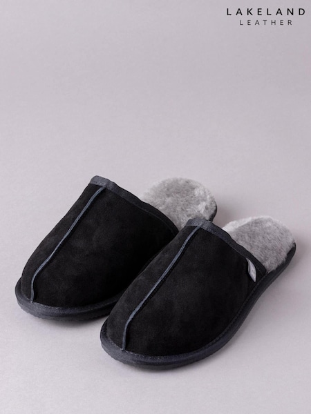 Musta - Lakeland Leather Mens Sheepskin Slider Slippers (A87870) | €102