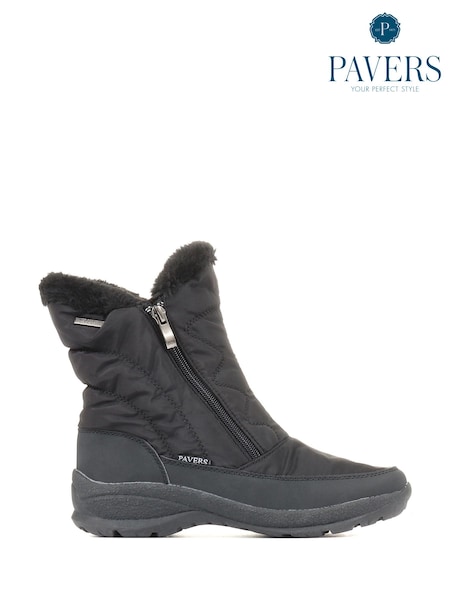 Pavers Ladies Faux Fur Lined Weather Boots (A87890) | €27