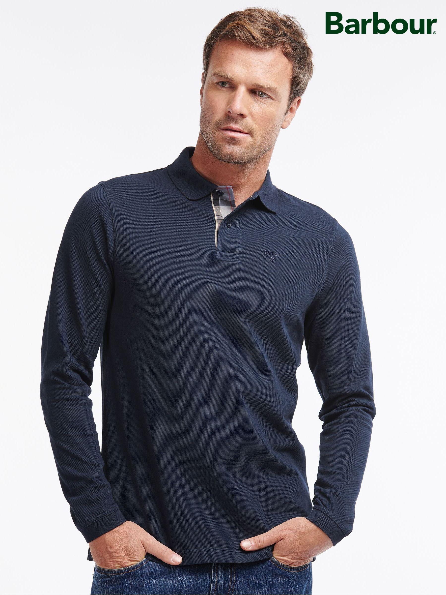 Men s Polo Shirts Barbour Long Sleeve Tops Next Qatar