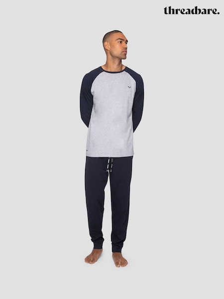 Threadbare Black Blend Long Sleeve Pyjamas Set (A88950) | AED159