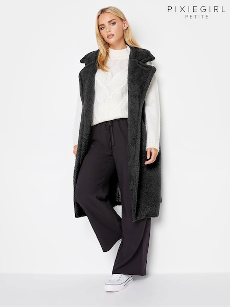 PixieGirl Petite Black Longline Gilet (A88958) | €38