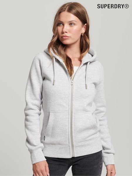Superdry Cotton Vintage Logo Embroidered Zip Hoodie (A90027) | ‏251‏₪