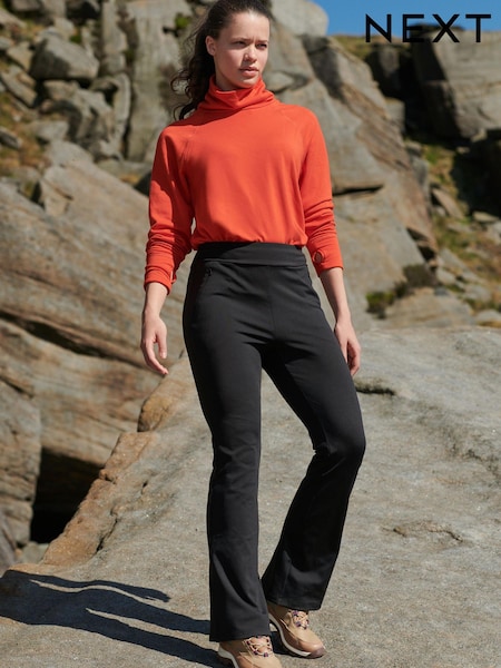 Black Wide Leg Next Elements Outdoor Thermal Trousers (A90156) | €7