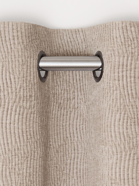 Natural Next Chenille Wave Texture Eyelet Lined Curtains (A90172) | €22.50 - €50