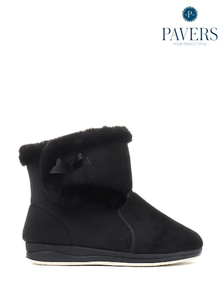Musta - Pavers Musta Leveä lesti Slipper Saappaat (A90500) | €39