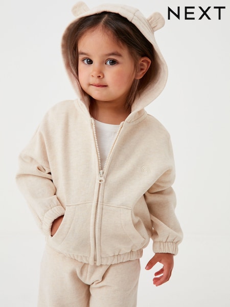 Oatmeal Cream Zip Through Hoodie (3mths-7yrs) (A91071) | 34 QAR - 41 QAR