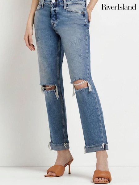 River Island Medium Stratford Boyfriend Tint Jeans (A91446) | €16