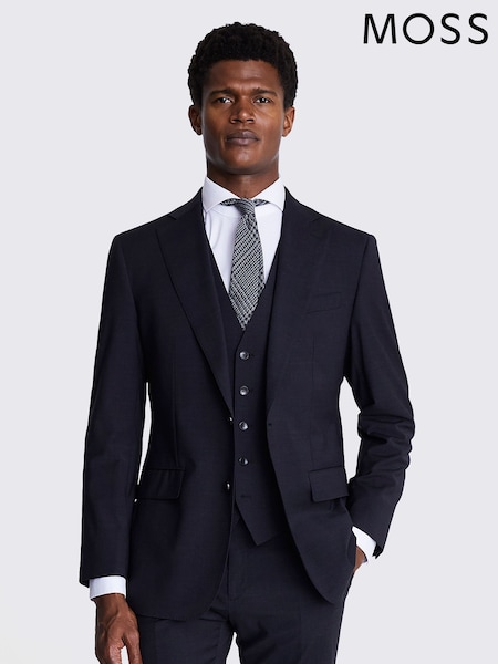 MOSS Charcoal Grey Tailored Fit Performance Suit Jacket (A91976) | €250