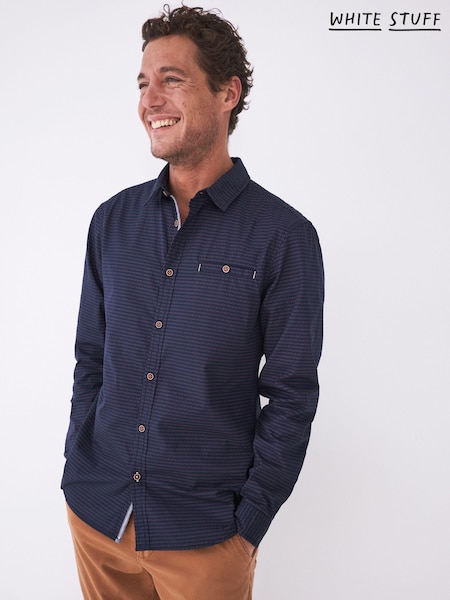 White Stuff Blue Geo Print Shirt (A92883) | €20