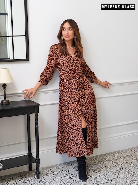 Myleene Klass Animal Printed Shirt Dress (A93060) | €25