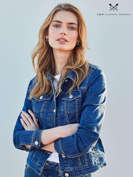 Crew Clothing Mid Blue  Cotton  Casual Jacket (A93468) | €34
