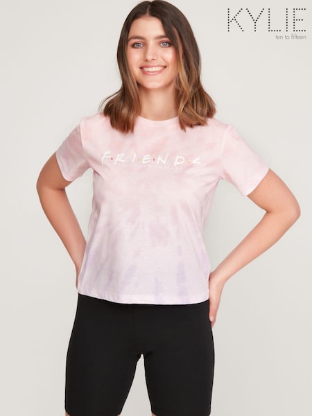 Kylie Teen Pink Friends Print T-Shirt (A95385) | 6 €