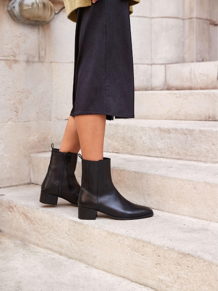Schwarz - Forever Comfort® Leather Chelsea Boots (A96114) | 36 €