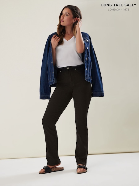 Черный - Long Tall Sally Straight Leg Jeans (A96456) | €52