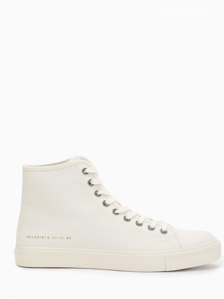 AllSaints White Bryany High Top Trainers (A96545) | €54