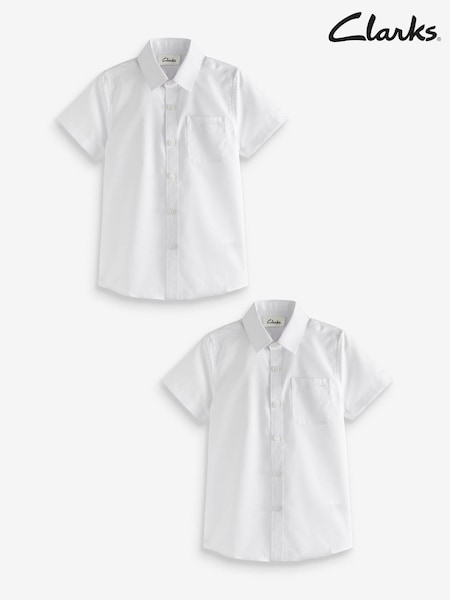 Clarks Clarks Boys School Shirts 2 Pack (A96592) | 20 € - 30 €