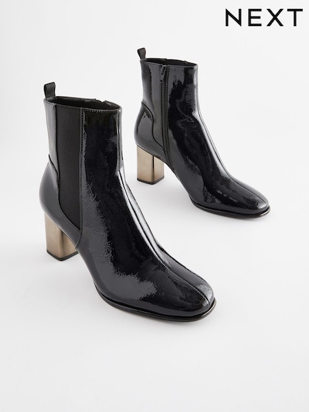 Black Forever Comfort® Metal Heel Ankle Boots (A96706) | €26.50