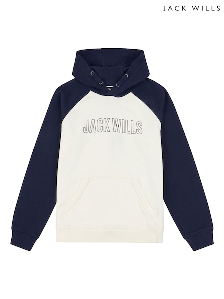 Jack Wills Oversized 100% Cotton Collegiate Hoodie (A96760) | 161 LEI - 214 LEI