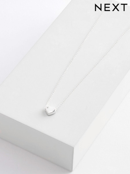 فضي - Sterling Heart Necklace (A98237) | ‏91 د.إ.‏