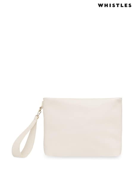 Weiß - Whistles Zip Top Avah Clutch (A98249) | 139 €