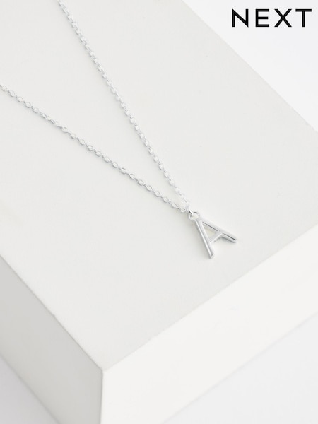 Sterling Silver A Initial Necklace (A98361) | €25