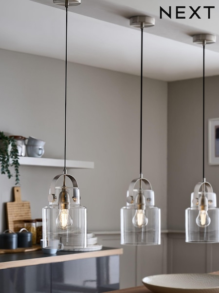 Clear Mini Bloxham Single Pendant Ceiling Light (A98724) | €46