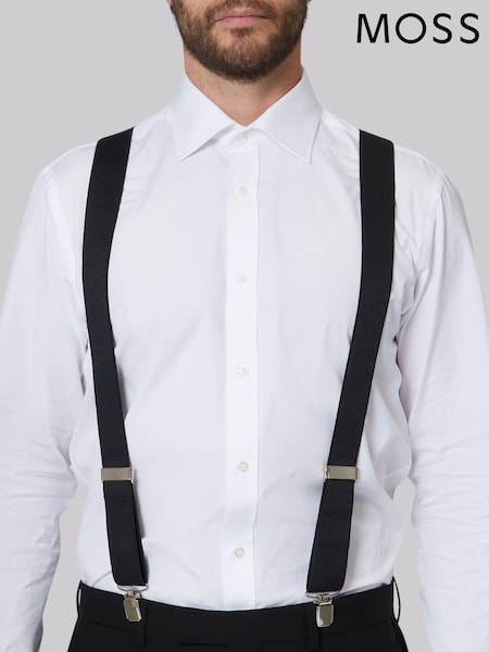 MOSS Black Clip-On Braces (A99331) | LEI 186