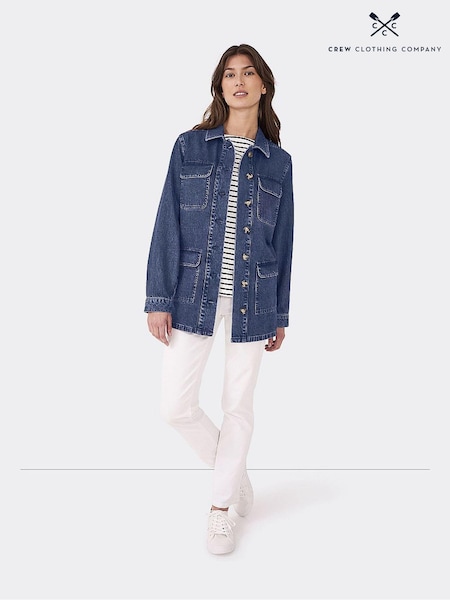 Crew Clothing 100% Cotton Classic Longline Denim Jacket (A99433) | 46 €