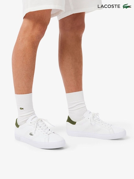 Lacoste 2.0 Powercourt White Trainers (AA0048) | 670 LEI