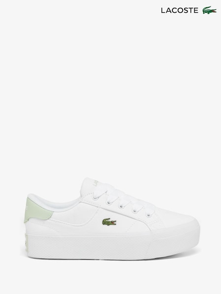 Lacoste Ziane Platform White Trainers (AA0058) | 596 LEI