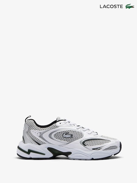 Lacoste White/Aqua Storm 96 Trainers (AA0081) | €150