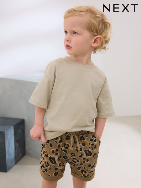 Musta/ruskea - Patterned Singles Shorts (3mths-7yrs) (AA0093) | €11 - €14