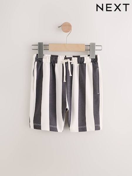 Black and White Stripe Patterned Singles Shorts (3mths-7yrs) (AA0104) | R$ 50 - R$ 70
