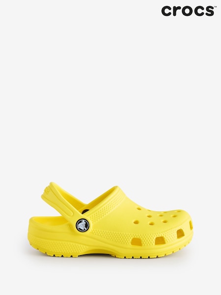 Crocs Cyber Yellow Kids Unisex Classic Clogs (AA0188) | AED233