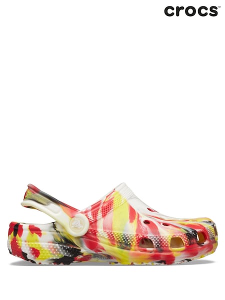 Crocs Red Kids Marble Clogs (AA0189) | kr643