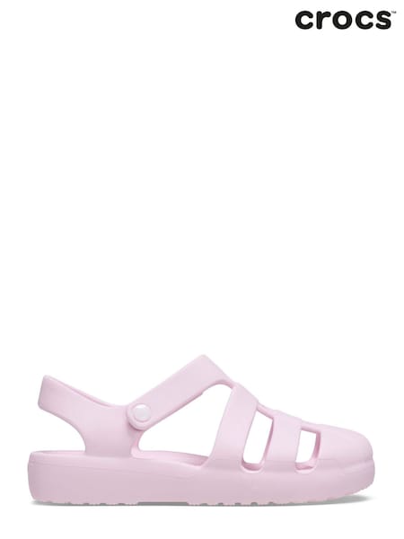 Balerini Roz - Sandale model pescăresc pentru copii Crocs (AA0193) | 223 LEI