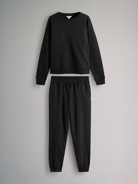 The Set Black 2 Piece Sweatshirt / Cuffed Joggers Coord (AA0229) | €32