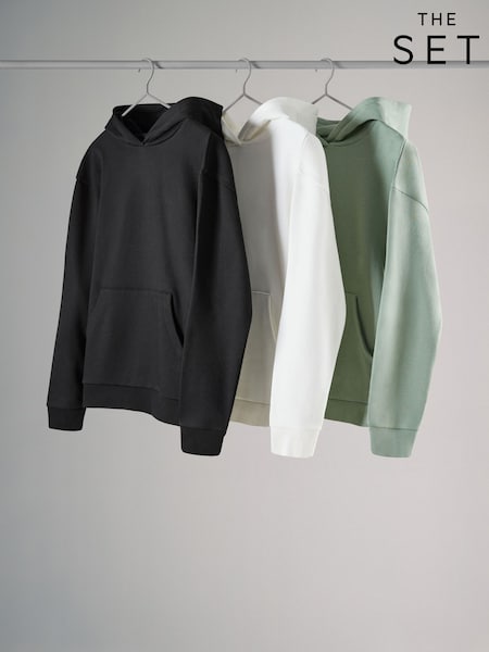 The Set 3 Pack Relaxed Hoodies (AA0235) | ‏211‏₪