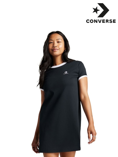 Converse Black Star Chevron Longline 100% Cotton Dress (AA0237) | €46