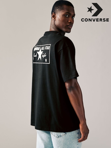 Converse License Plate Back Graphic Print 100% Cotton T-Shirt (AA0240) | €37