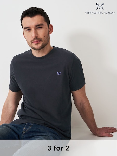Crew Clothing Grey Crew Classic T-Shirt (AA0434) | 124 QAR
